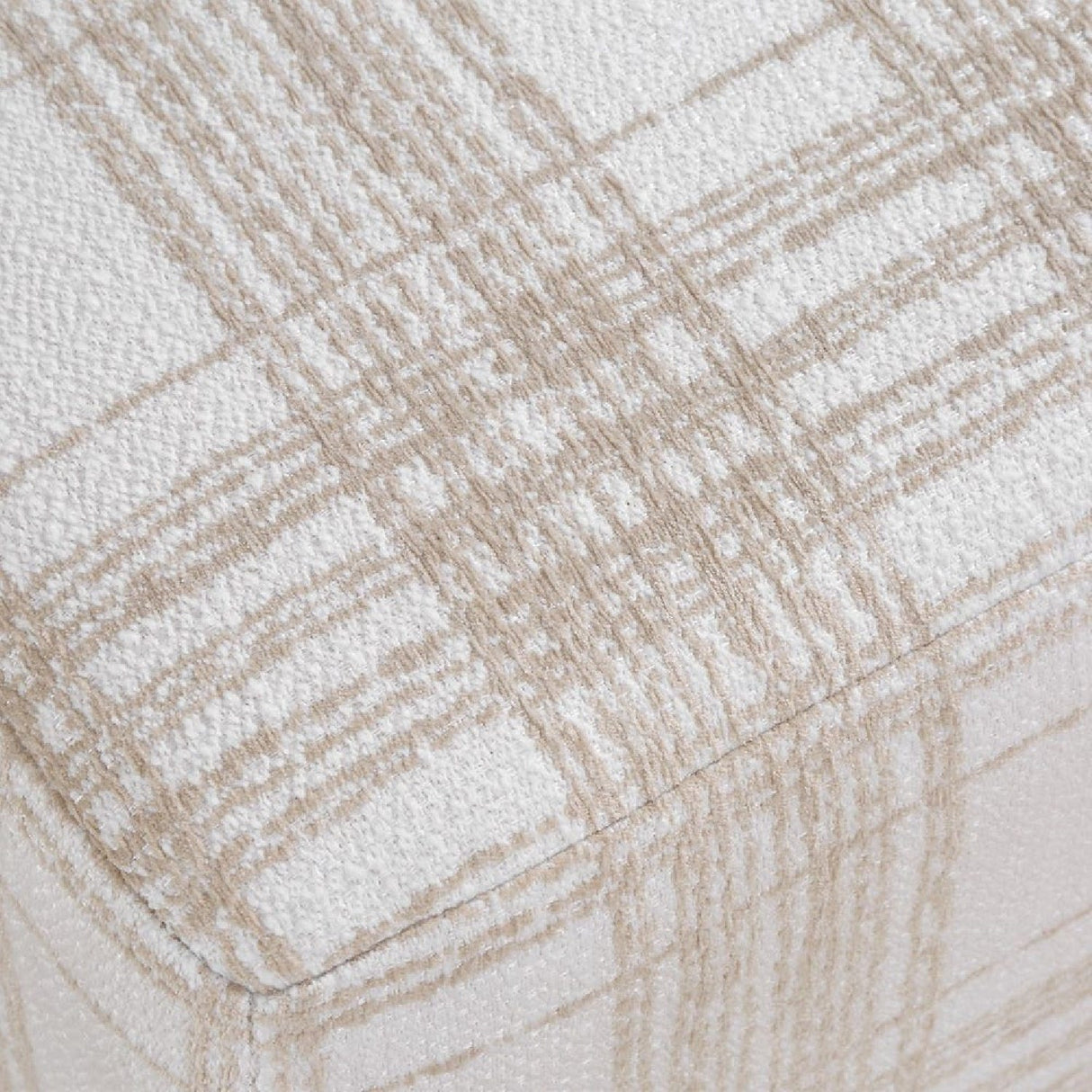 Modern European furniture - Chenille Cube Ottoman - www.oroa.com