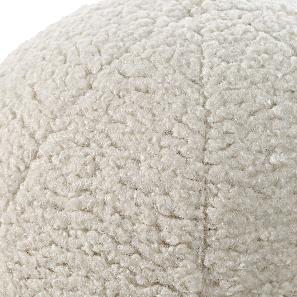 Modern European furniture - White Sheepskin-Look Ball Pillows (2) - www.oroa.com
