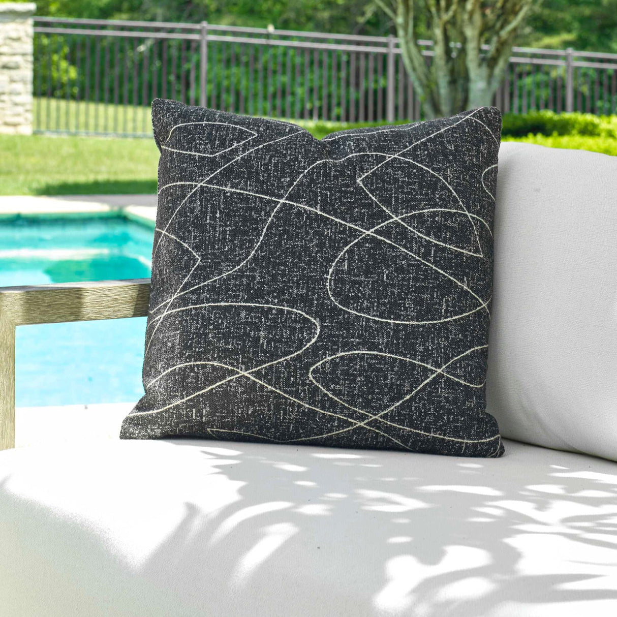 Modern European furniture - Twisted Pattern Outdoor Pillow - www.oroa.com
