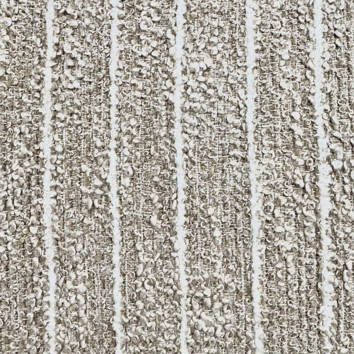 Modern European furniture - Cream Boucle Stripes Outdoor Pillow - www.oroa.com