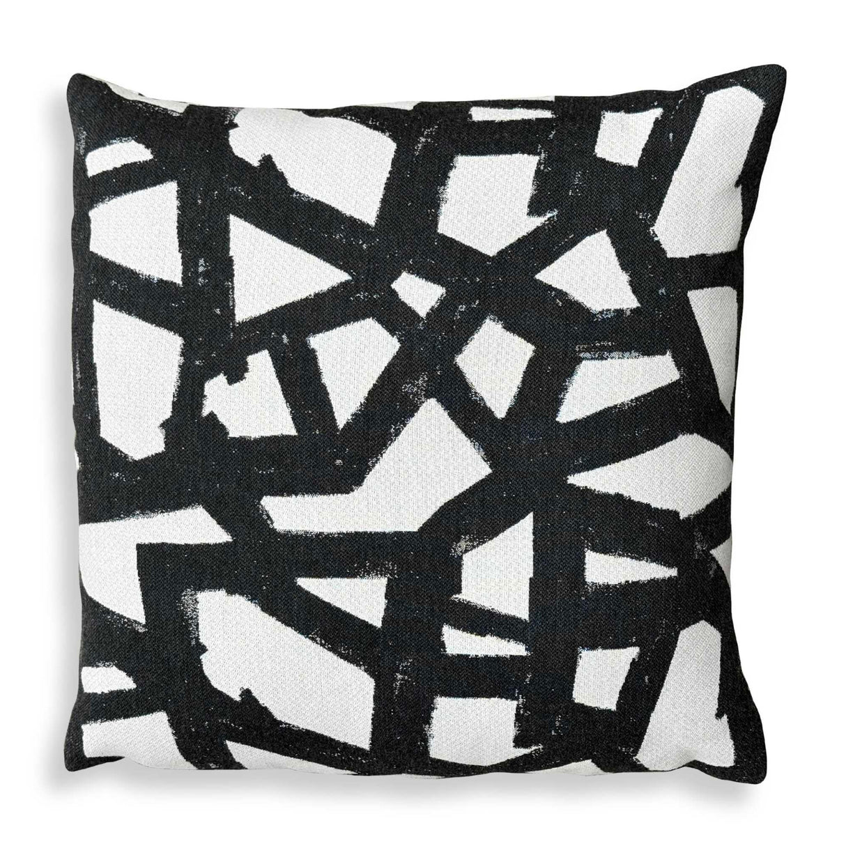 Modern European furniture - Black Abstract Pattern Outdoor Pillow - www.oroa.com