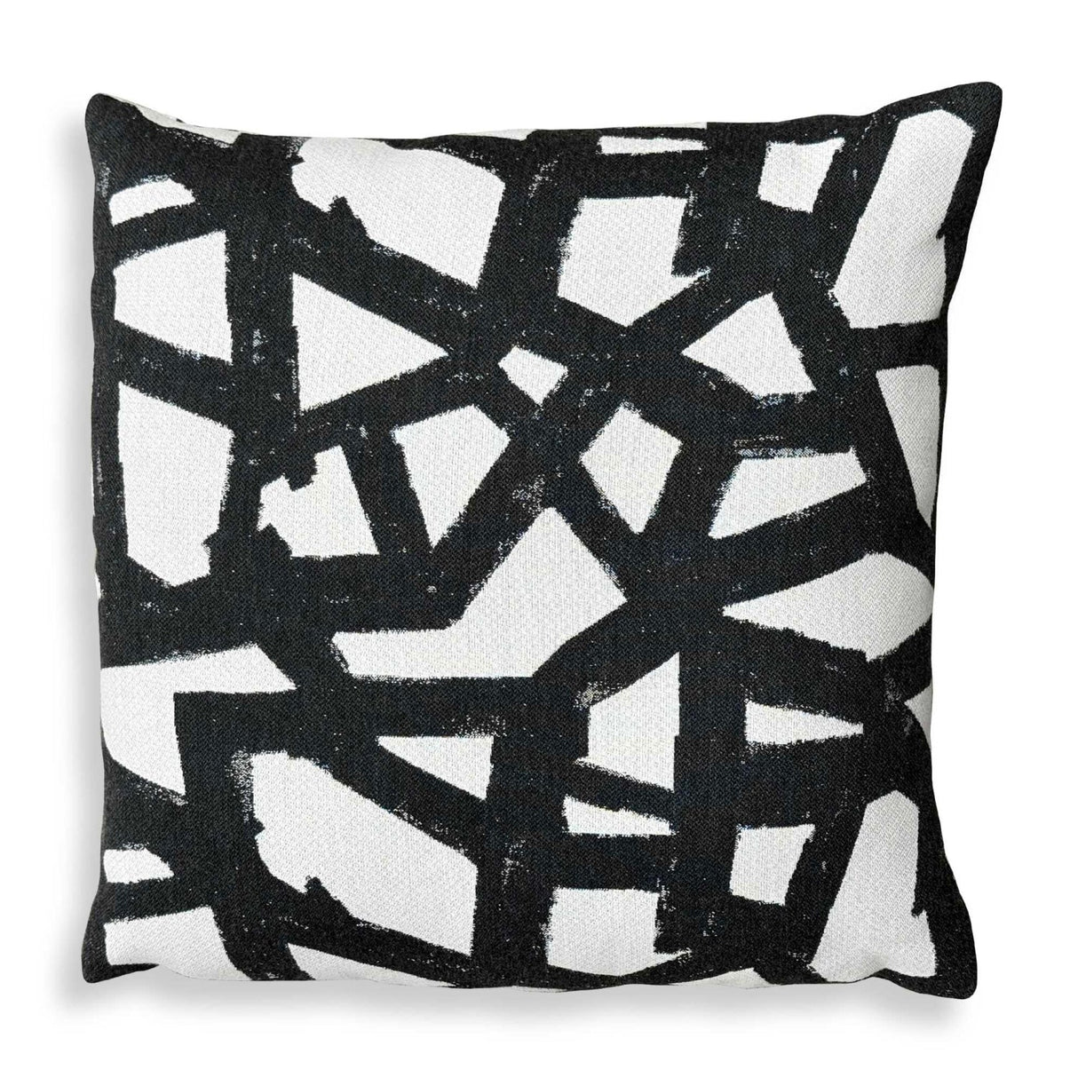Modern European furniture - Black Abstract Pattern Outdoor Pillow - www.oroa.com