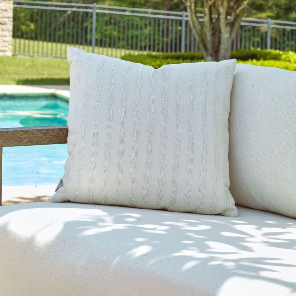Stripes Outdoor Pillow | Uttermost Basket - www.oroa.com