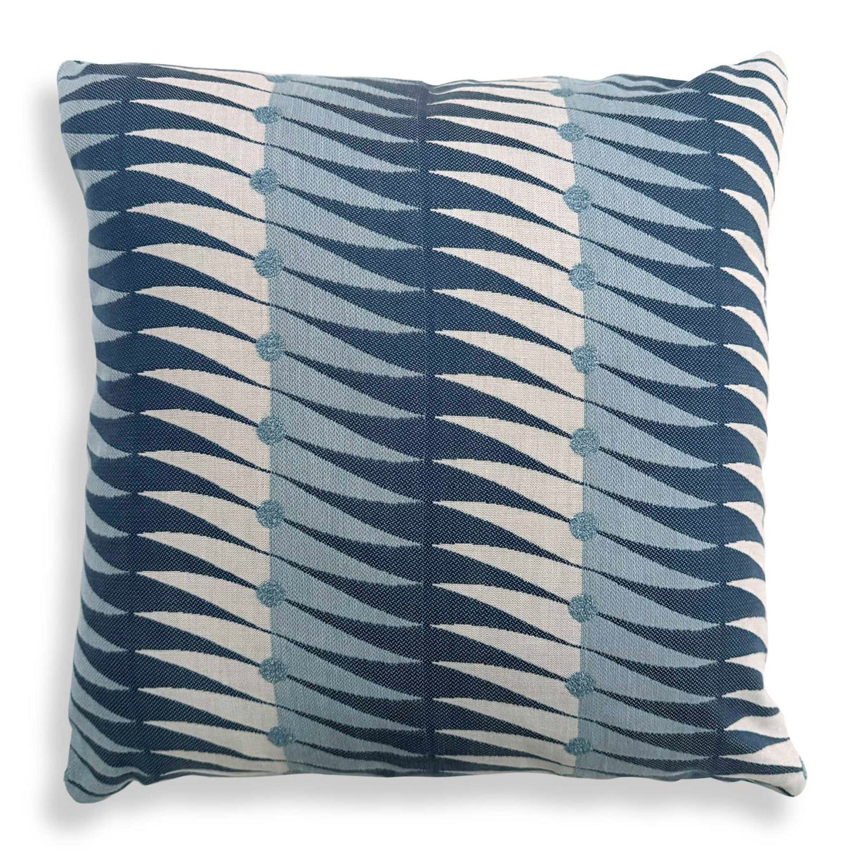 Modern European furniture - Blue Geometric-Patterned Outdoor Pillow - www.oroa.com