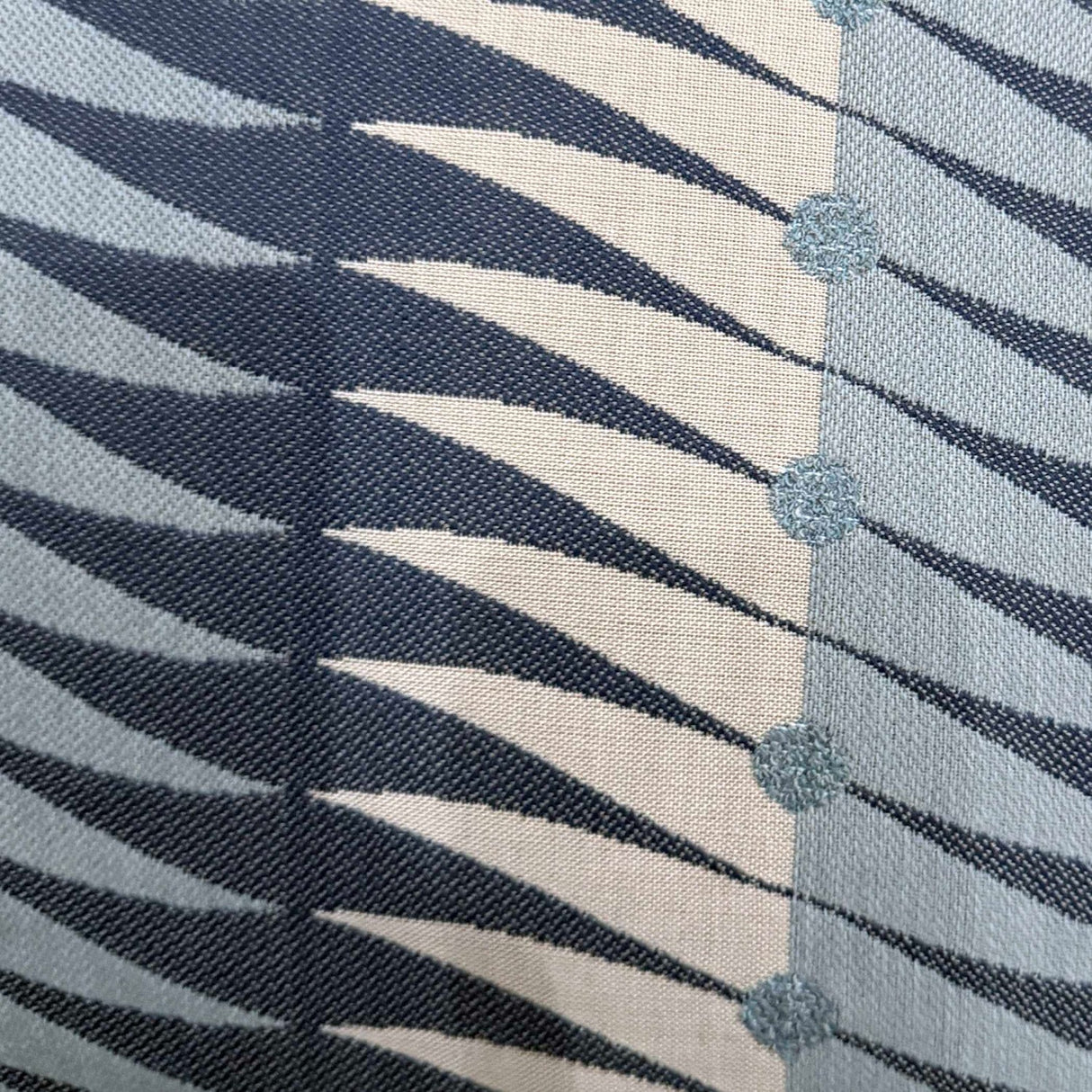 Modern European furniture - Blue Geometric-Patterned Outdoor Pillow - www.oroa.com