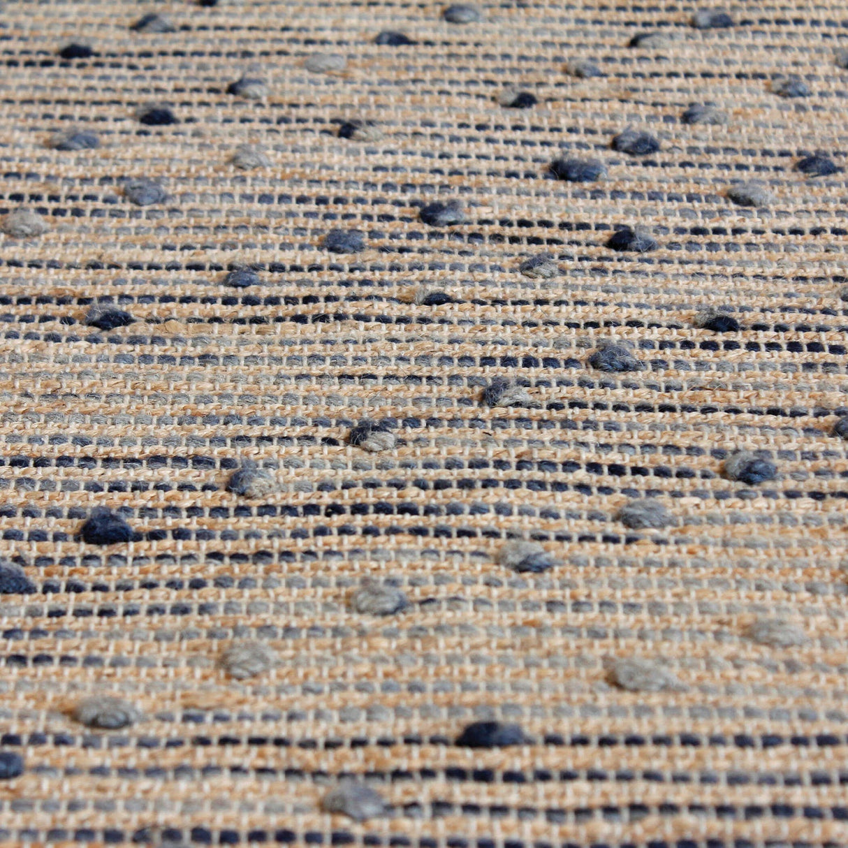Modern European furniture - Blue Wool & Hemp Rug - www.oroa.com