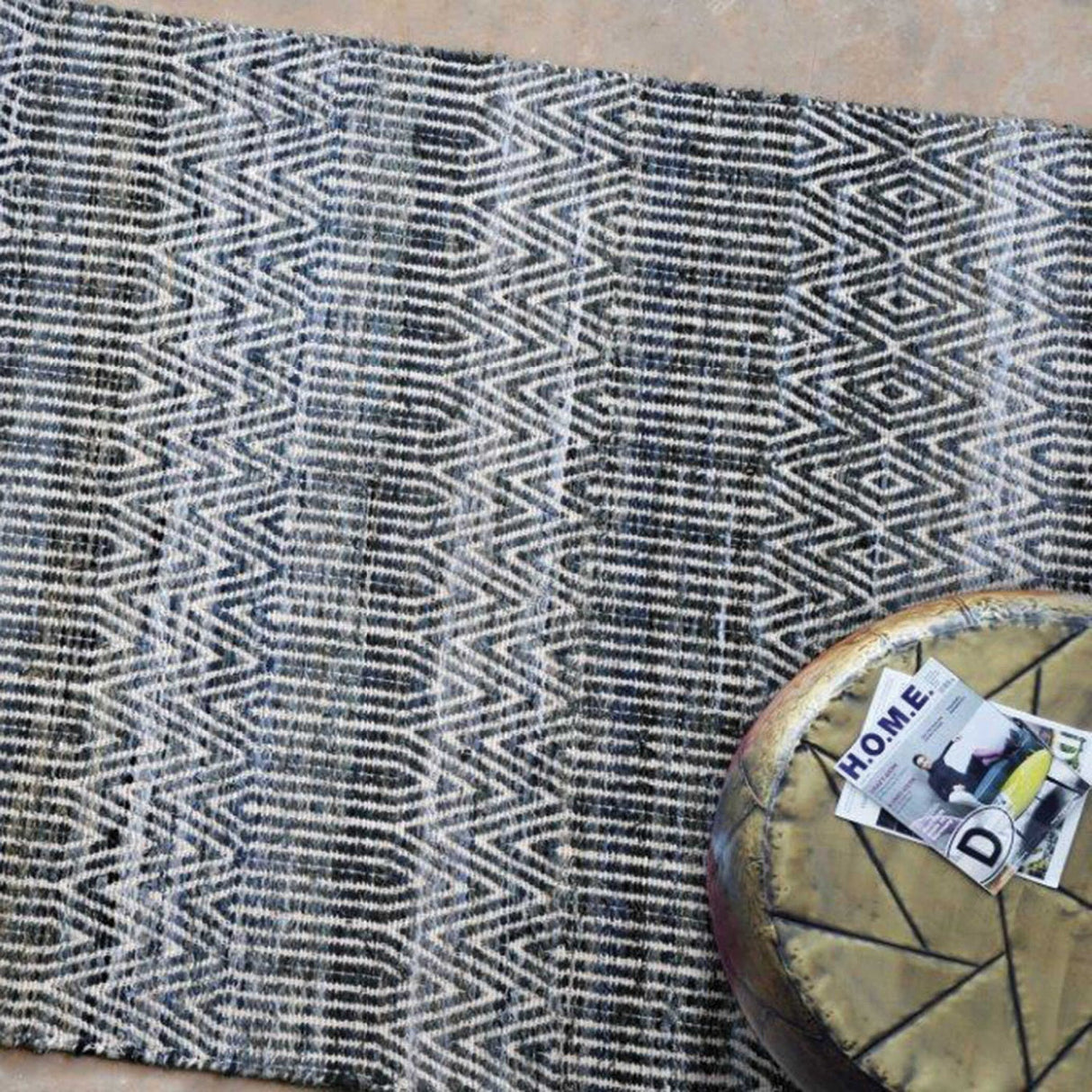 Modern European furniture - Wool & Denim Rug - www.oroa.com