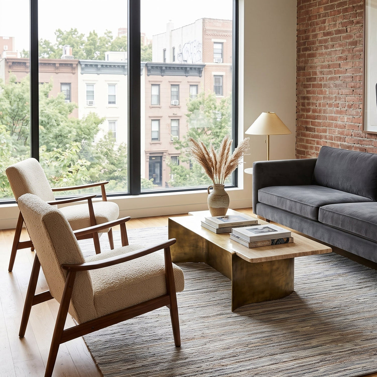 Modern European furniture - Handwoven Hemp & Leather Rug - www.oroa.com