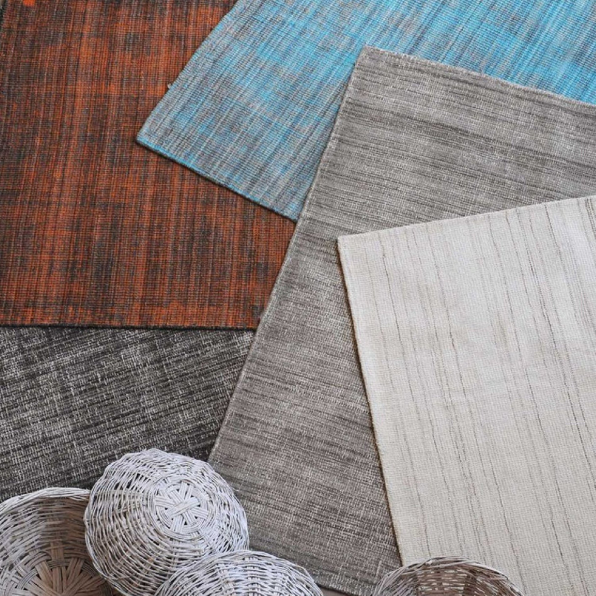 Modern European furniture - Woven Gray Wool Rug - www.oroa.com
