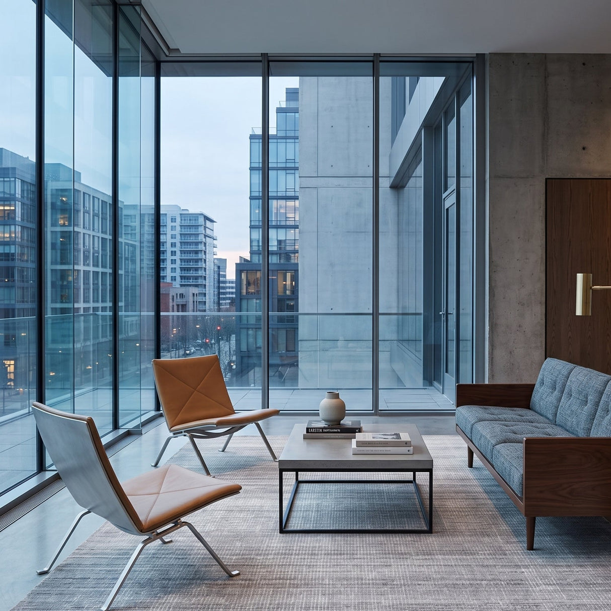 Modern European furniture - Woven Gray Wool Rug - www.oroa.com