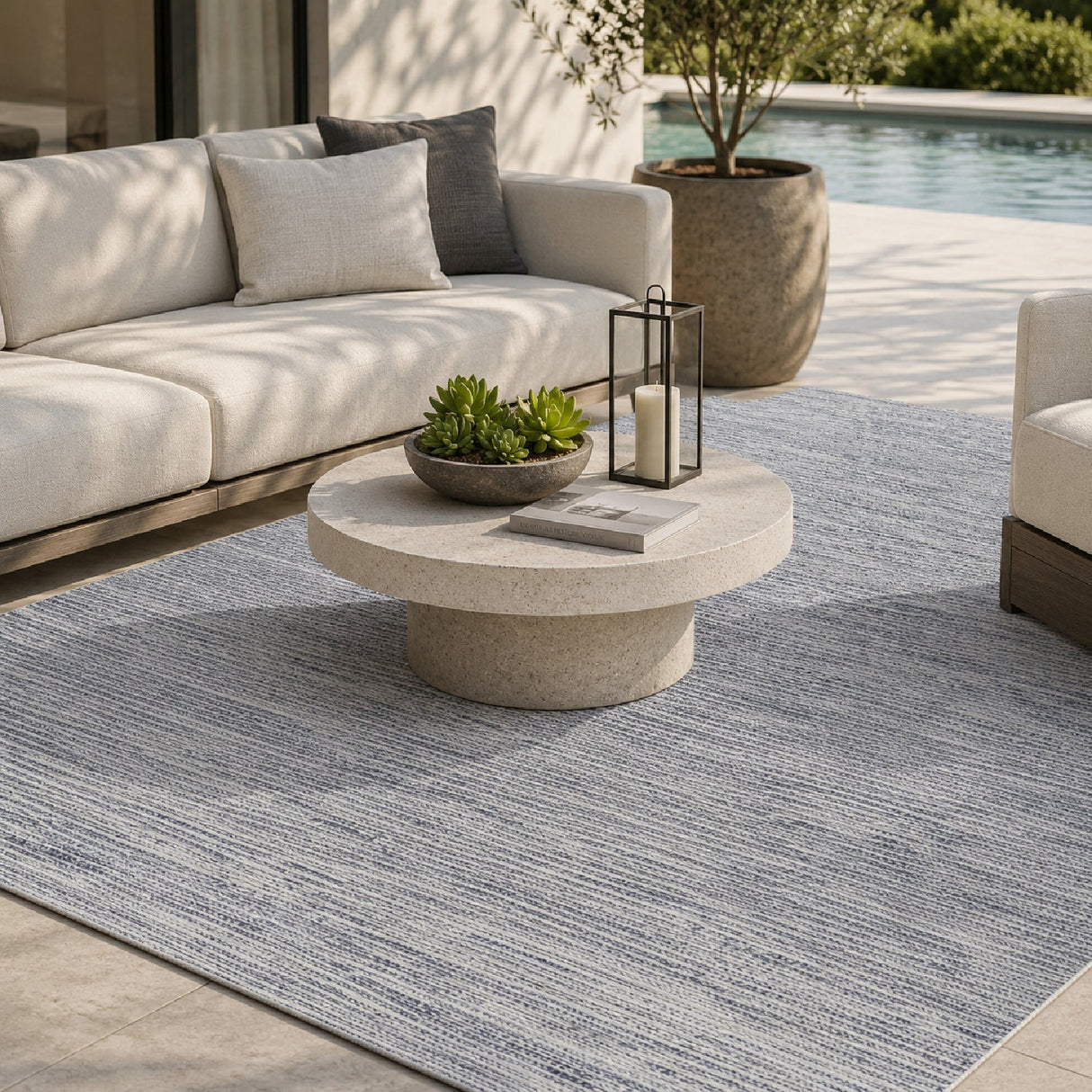 Modern European furniture - Indoor/Outdoor Woven Yarn Rug - www.oroa.com
