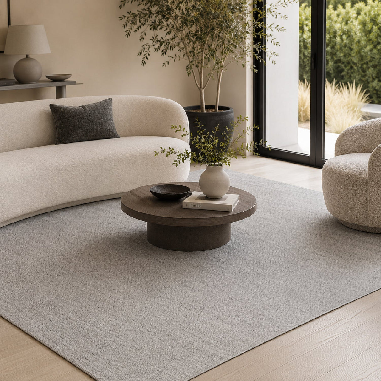 Modern European furniture - Neutral-Toned Yarn Indoor/Outdoor Rug - www.oroa.com