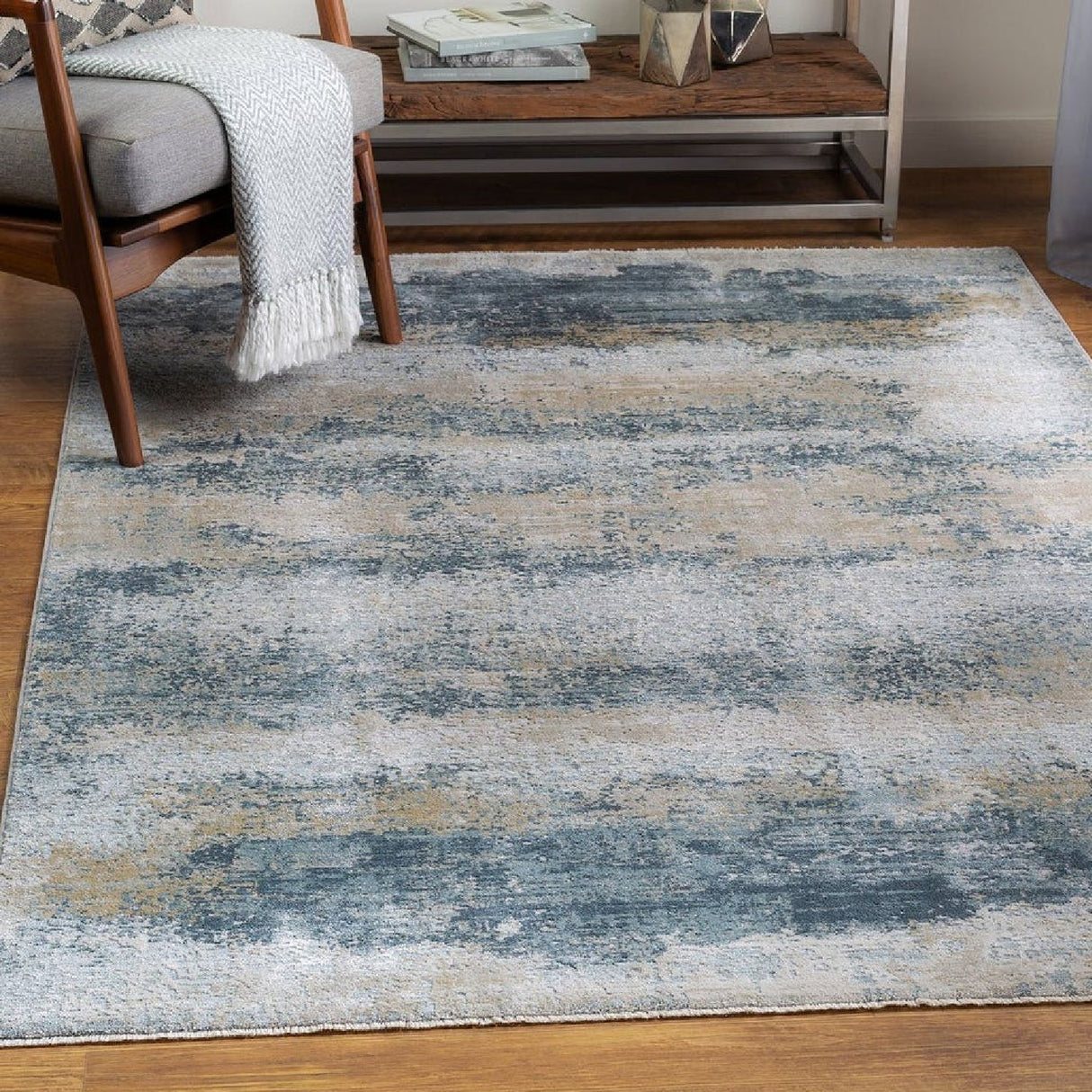 Modern European furniture - Woven Abstract Fabric Rug - www.oroa.com
