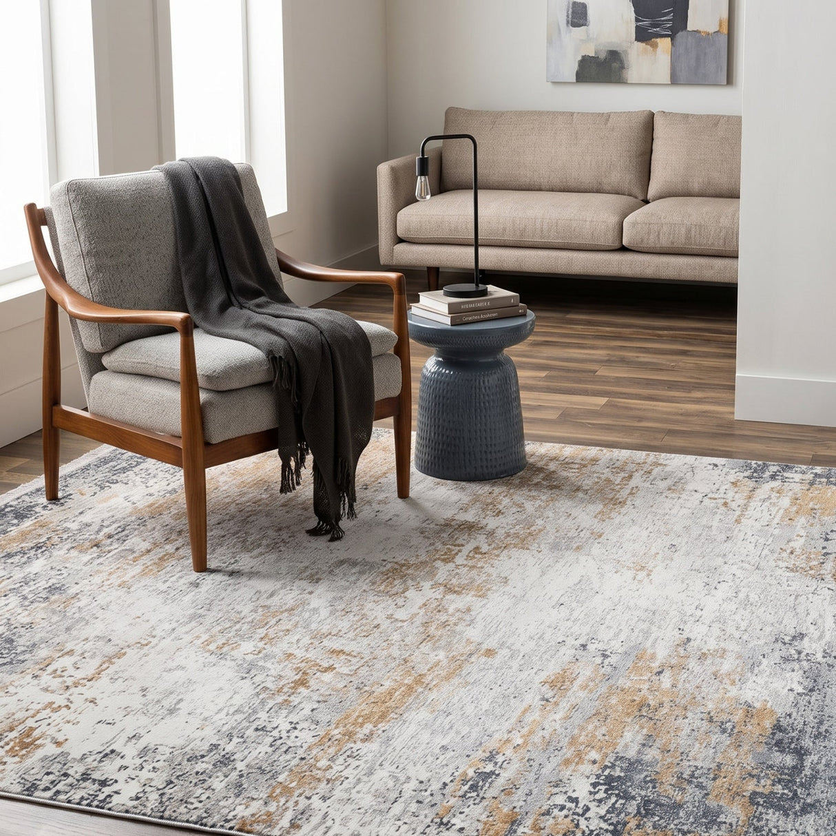 Modern European furniture - Color Blend Viscose Rug - www.oroa.com