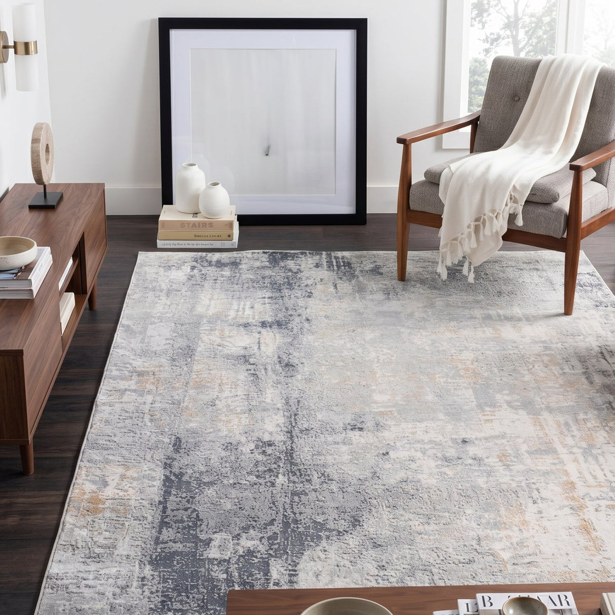 Abstract Design Viscose Rug | Uttermost Paoli - www.oroa.com