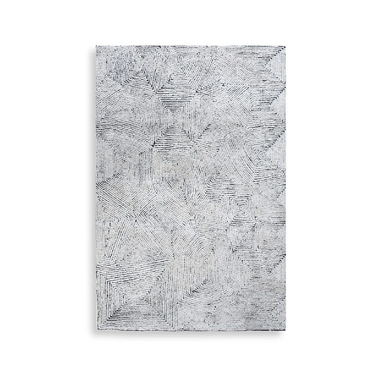 Hand-Tufted Wool & Denim Rug | Uttermost Maze