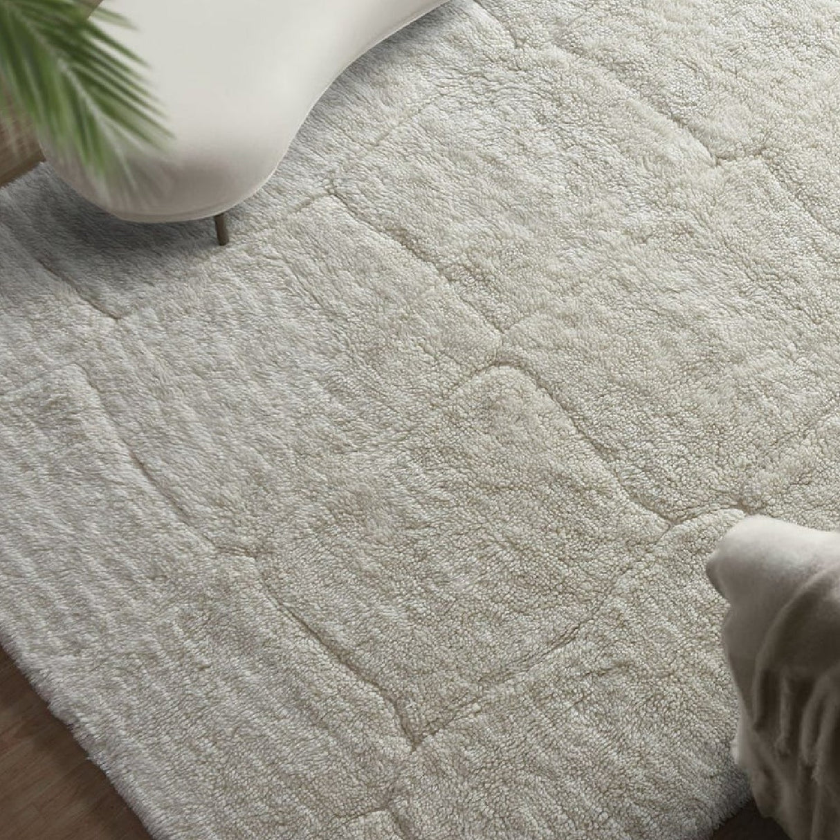 Cream Wool Cutout Rug | Uttermost Miramar - www.oroa.com