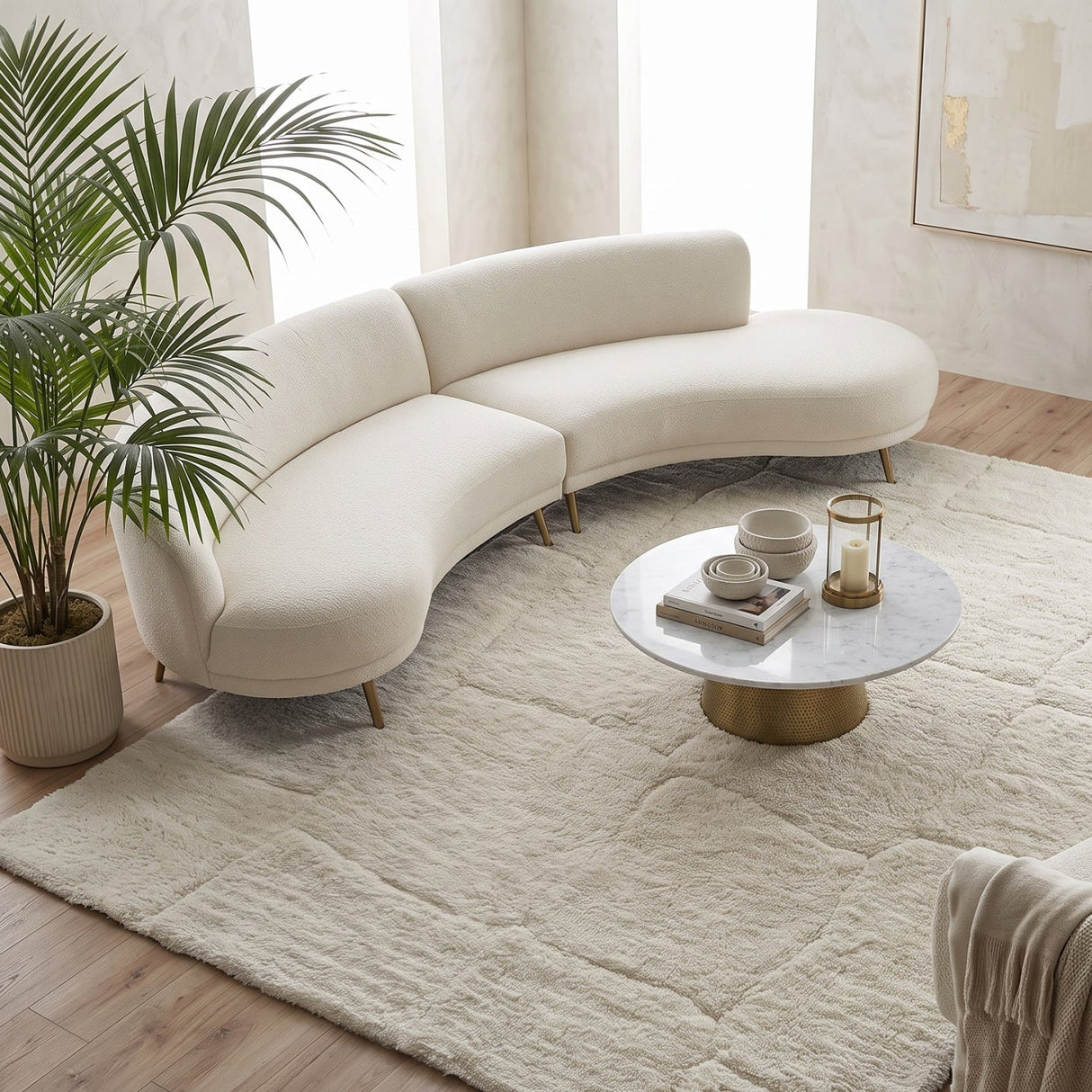 Cream Wool Cutout Rug | Uttermost Miramar - www.oroa.com