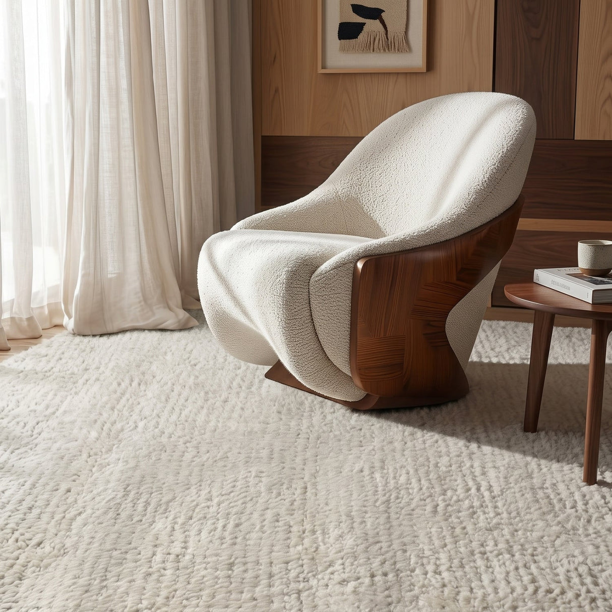 Tufted Cream Wool Rug | Uttermost Clayhill - www.oroa.com