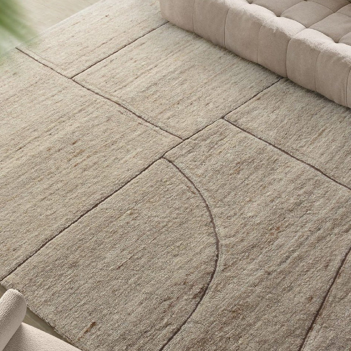 Beige Cutout Wool Rug | Uttermost Kenyan - www.oroa.com