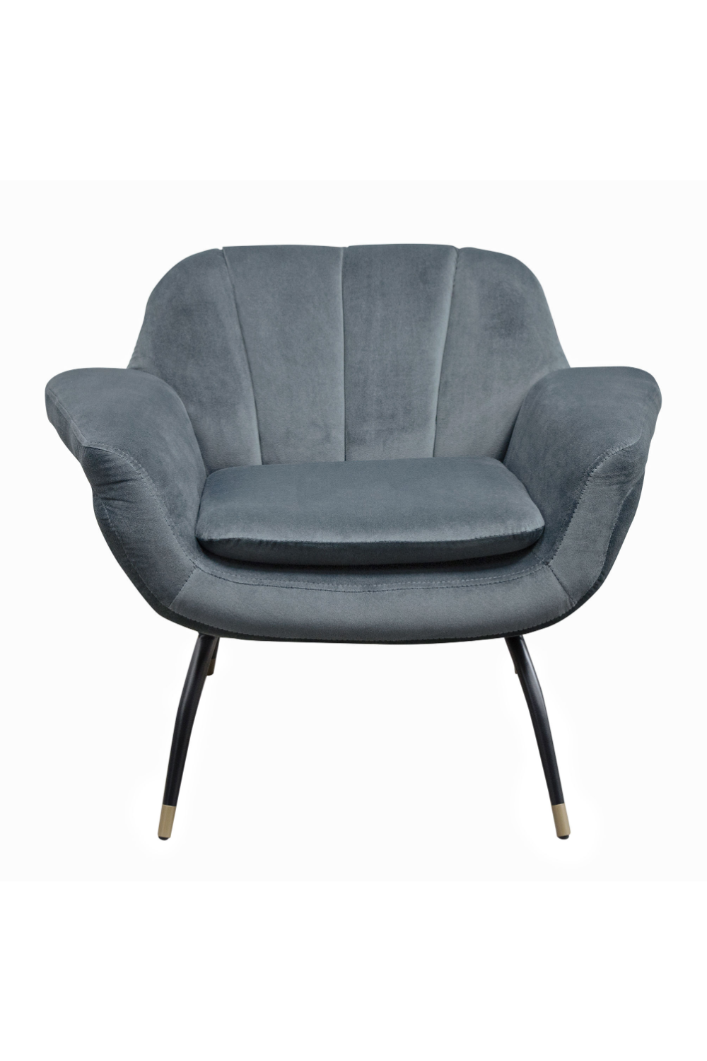 Velvet Channeled Lounge Chair | Versmissen Abbey | Oroa.com