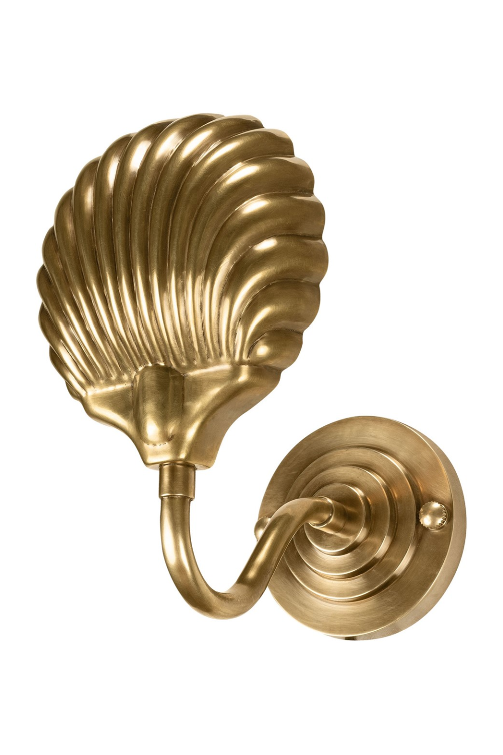 Gold Scalloped Wall Lamp | Versmissen Bonaire | Oroa.com