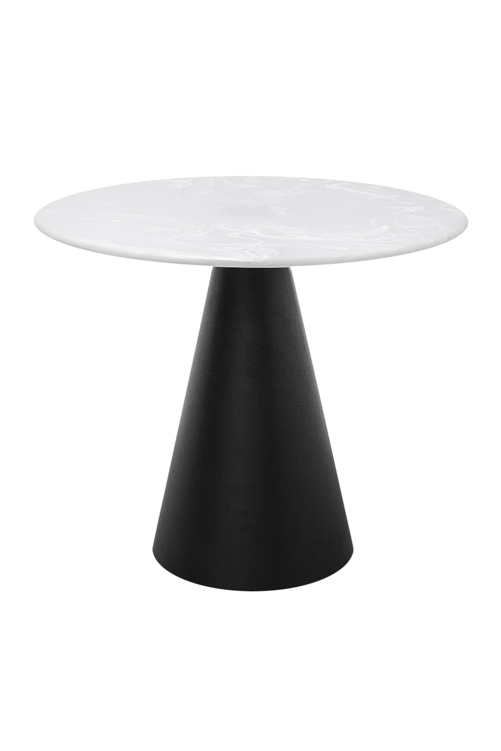 White Marble Pedestal Coffee Table | Versmissen Cone | Oroa.com