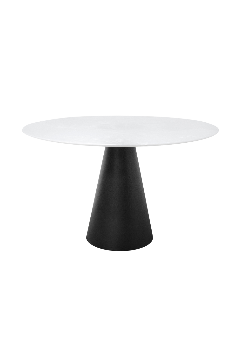 White Marble Pedestal Dining Table | Versmissen Cone | Oroa.com