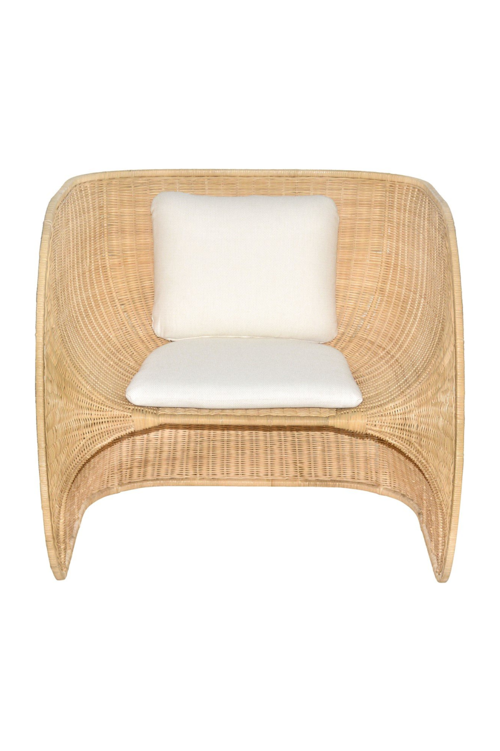 Rattan Curved Lounge Chair | Versmissen Fole | Oroa.com