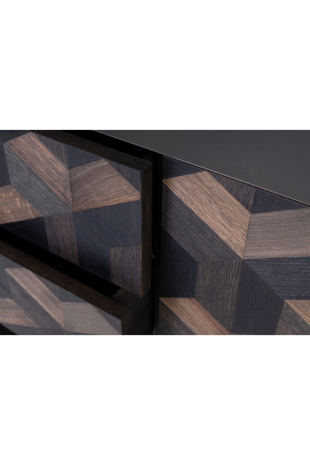 Oak Parquet Sideboard with Toprack | Versmissen Illusion | Oroa.com