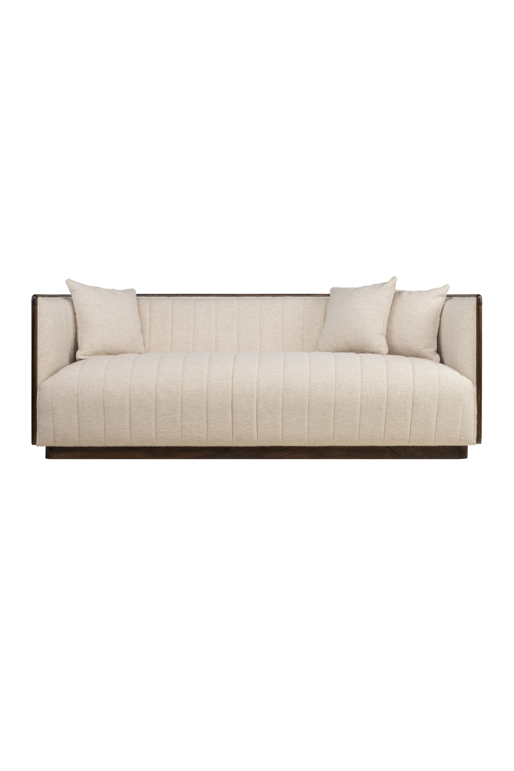 Beige Channeled Sofa | Versmissen Isabel | Oroa.com