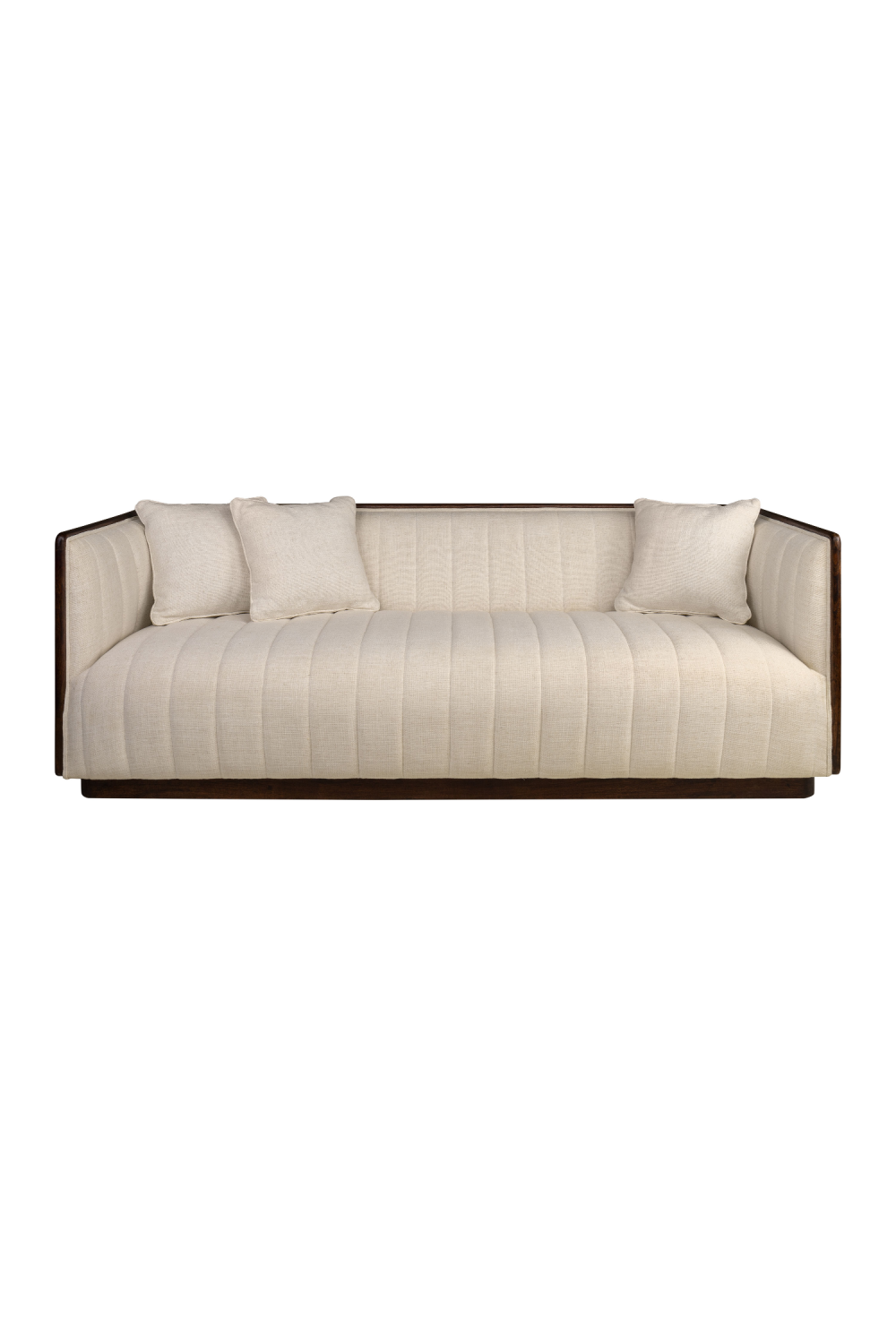 Beige Channeled Sofa | Versmissen Isabel | Oroa.com