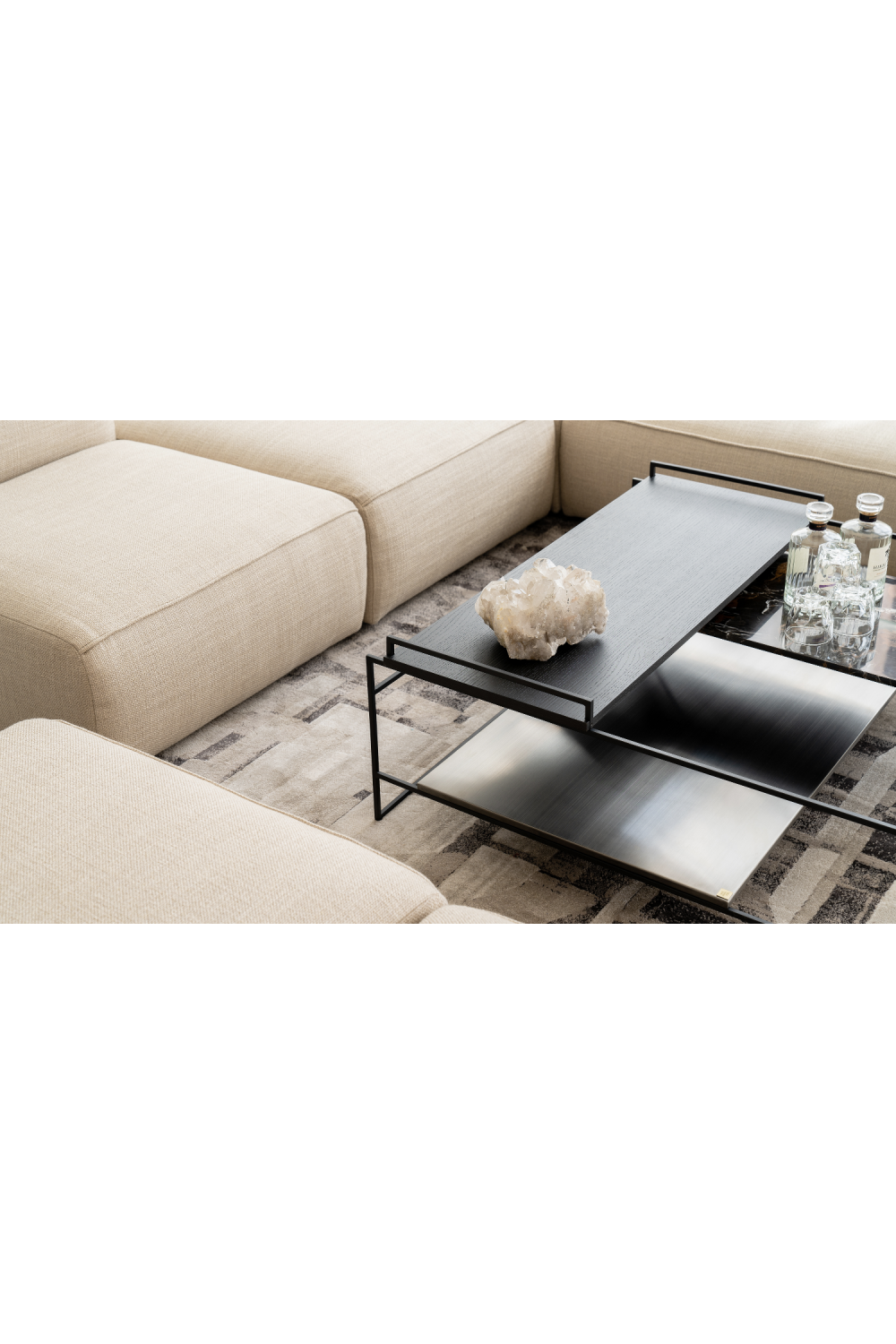 Multi-layered Black Coffee Table | Versmissen Architect | Oroa.com
