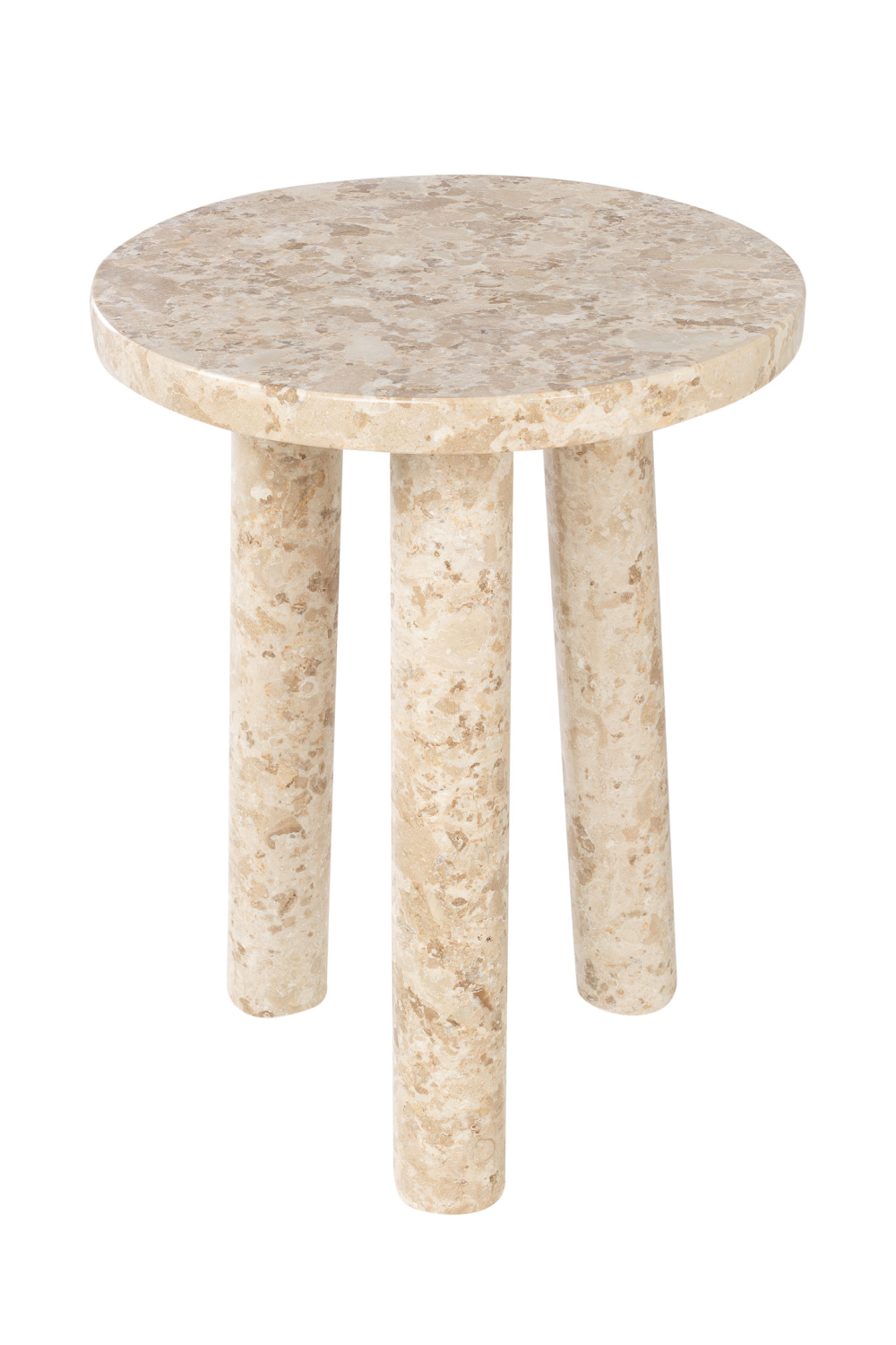 Cream Marble Tripod Occasional Table | Versmissen Tommy | Oroa.com