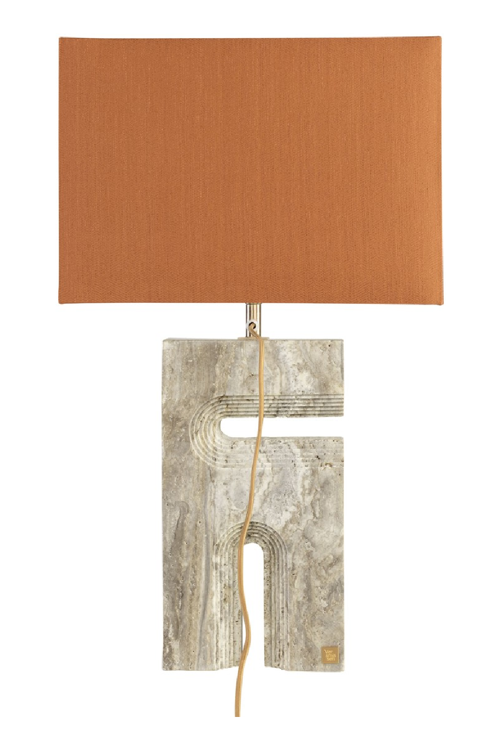 Gray Travertine Table Lamp | Versmissen Reso | Oroa.com