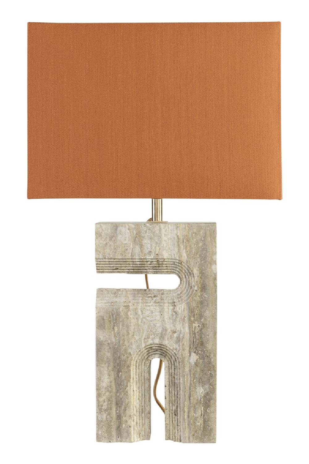Gray Travertine Table Lamp | Versmissen Reso | Oroa.com