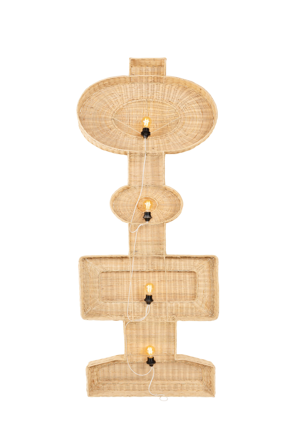 Geometrical Rattan Wall Lamp | Versmissen Totem | Oroa.com