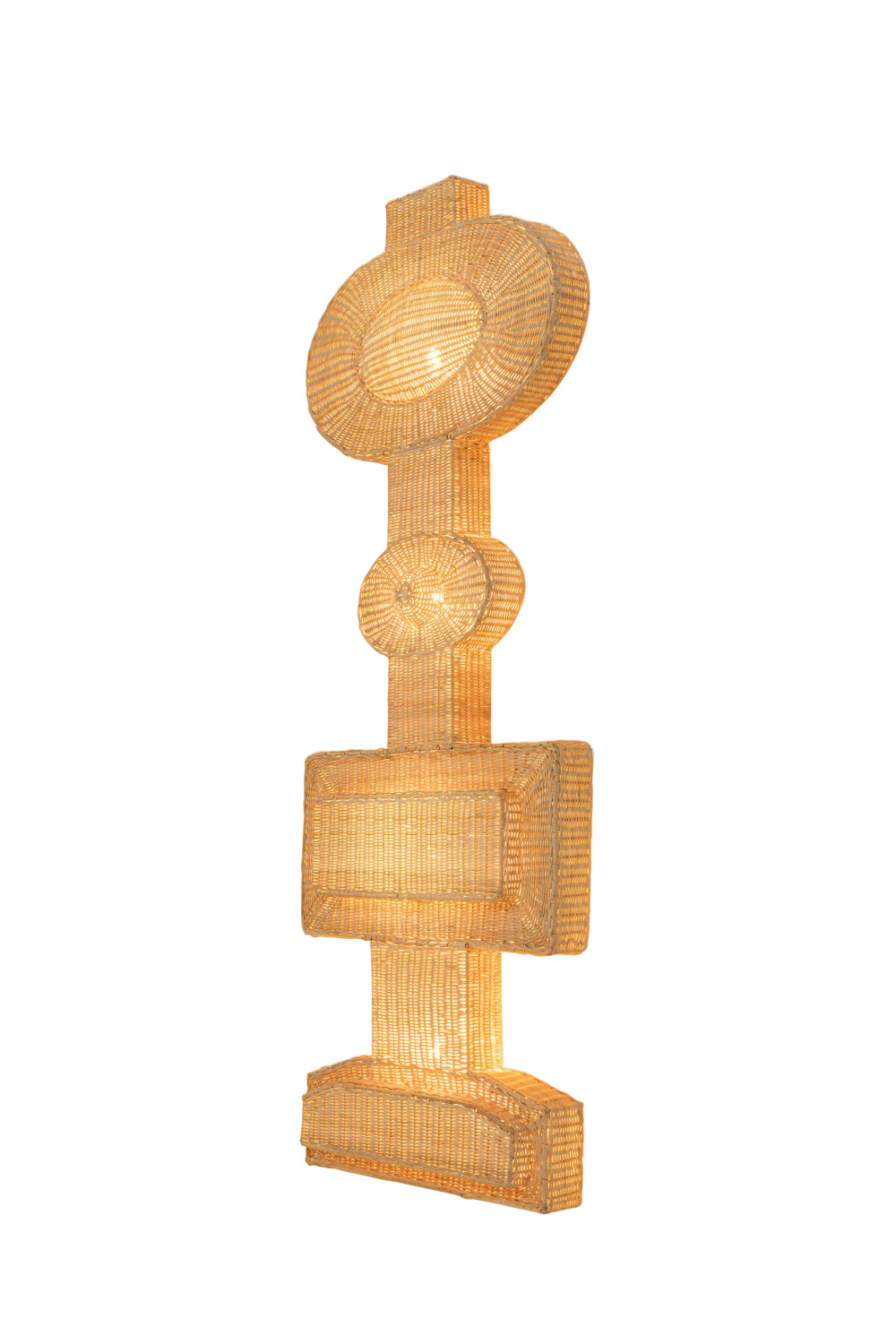 Geometrical Rattan Wall Lamp | Versmissen Totem | Oroa.com