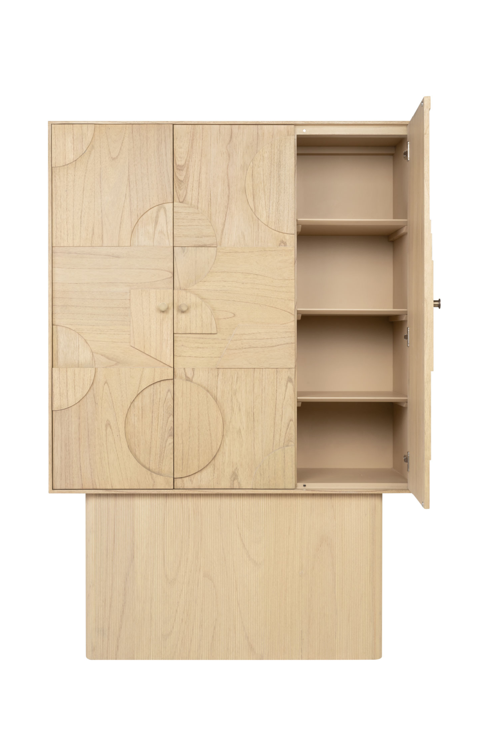 Geometrical Patterned Wooden Cabinet | Versmissen Zulgo | Oroa.com
