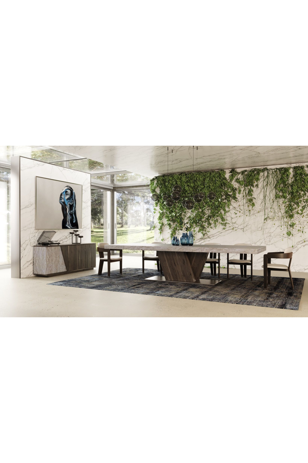 Gray Elm 4-Door Sideboard | OROA Modern Cairo | Oroa.com