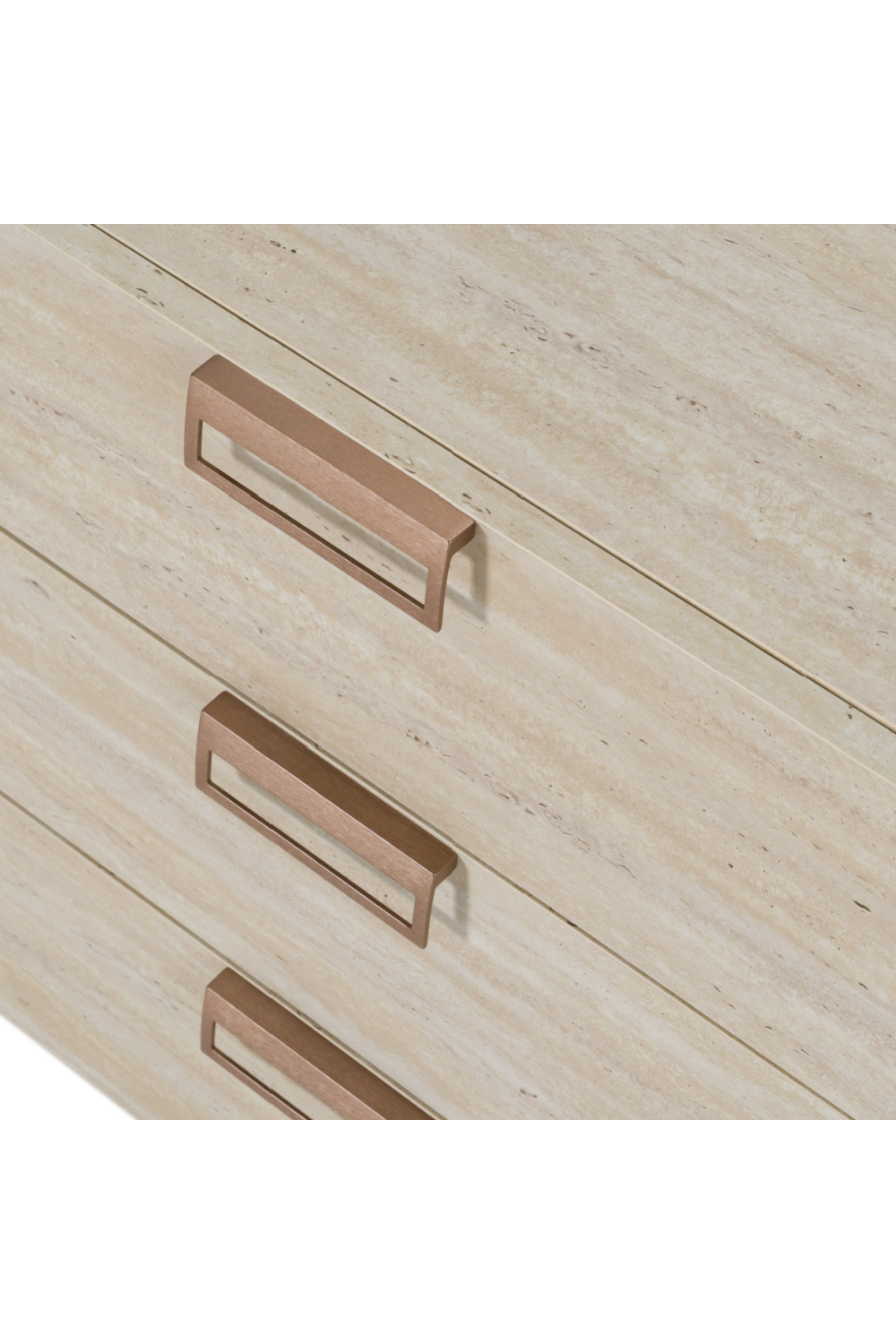 6-Drawer Travertine Dresser | Oroa.com