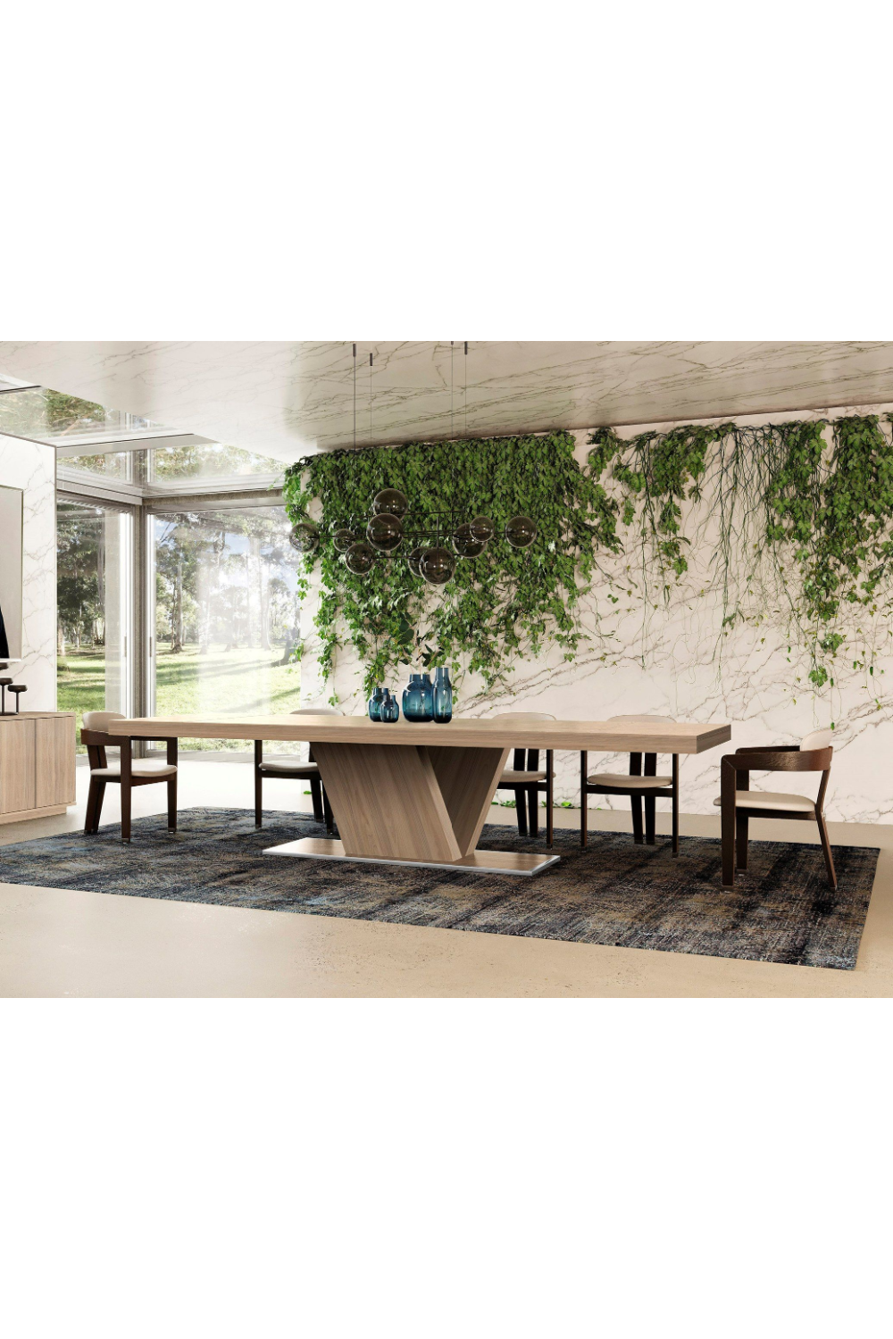 Walnut Caracalla Extendable Dining Table | Oroa.com