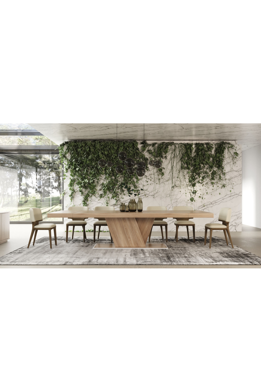 Walnut Caracalla Extendable Dining Table | OROA Modern Victoria | Oroa.com