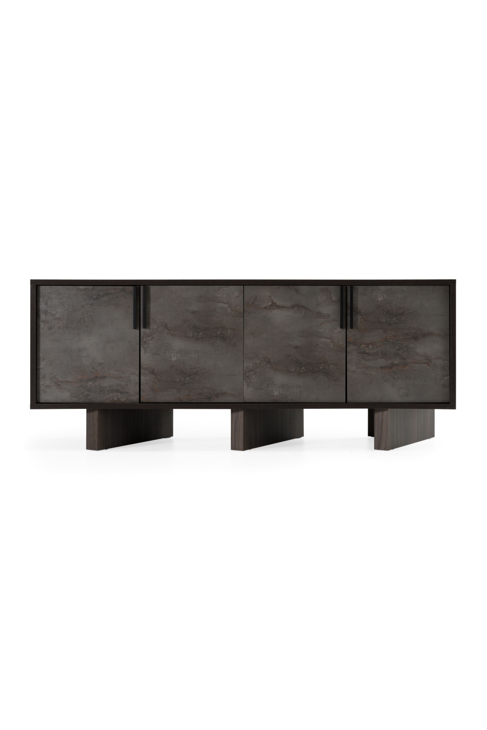 Gray Volcanic Rock 4-Door Sideboard | OROA Modern | Oroa.com