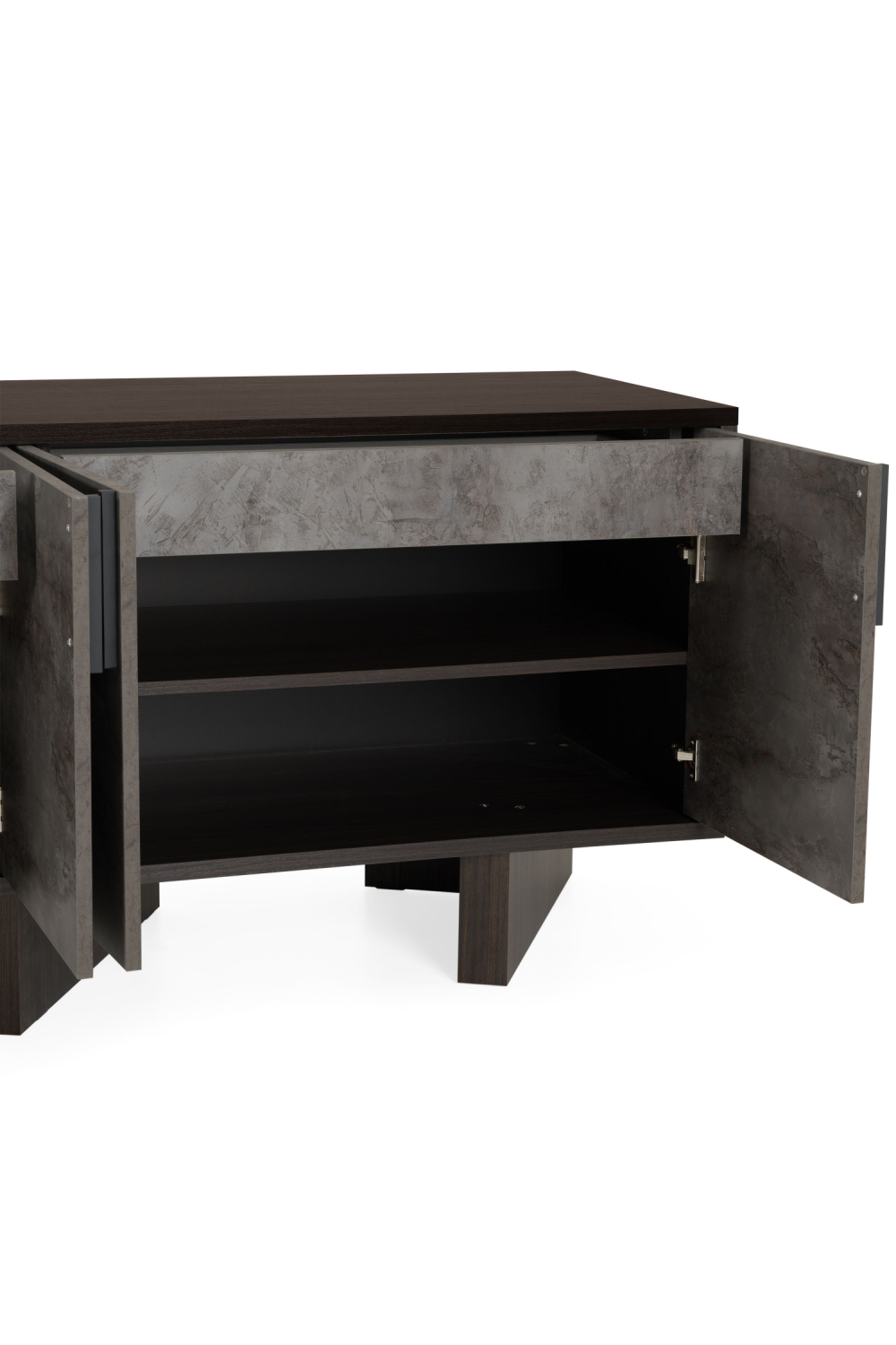 Gray Volcanic Rock 4-Door Sideboard | OROA Modern | Oroa.com