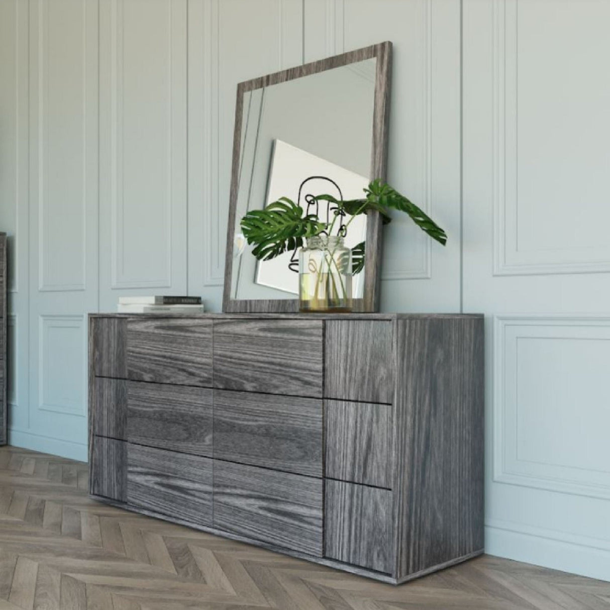 6-Drawer Gray Elm Dresser – Asus – alternate view 7