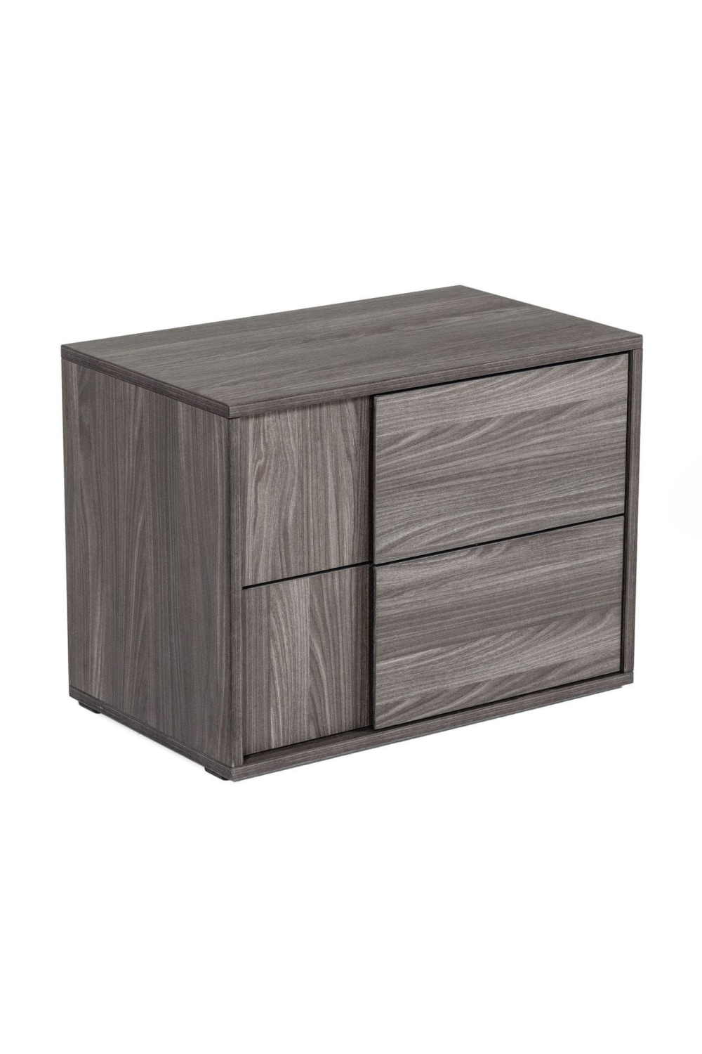 2-Drawer Gray Elm Nightstand | OROA Modern Asus | Oroa.com