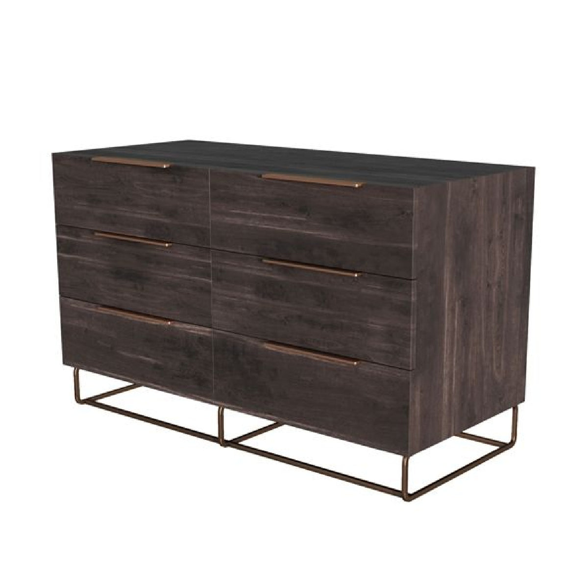 Dark Oak 6-Drawer Dresser | OROA Modern Benzon