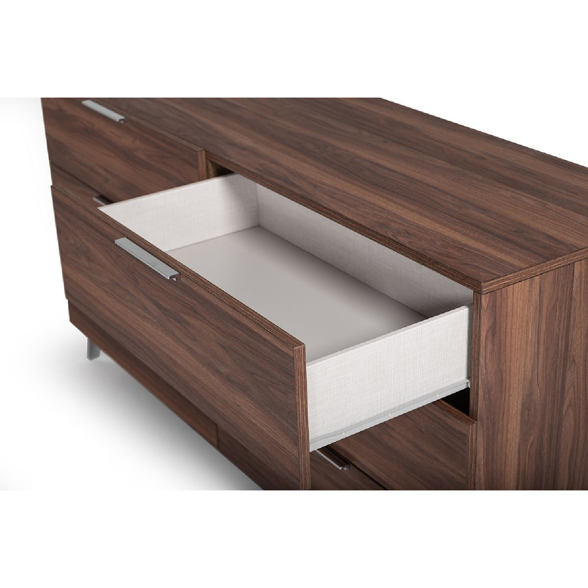 6-Drawer Walnut Dresser | OROA Modern Brooklyn