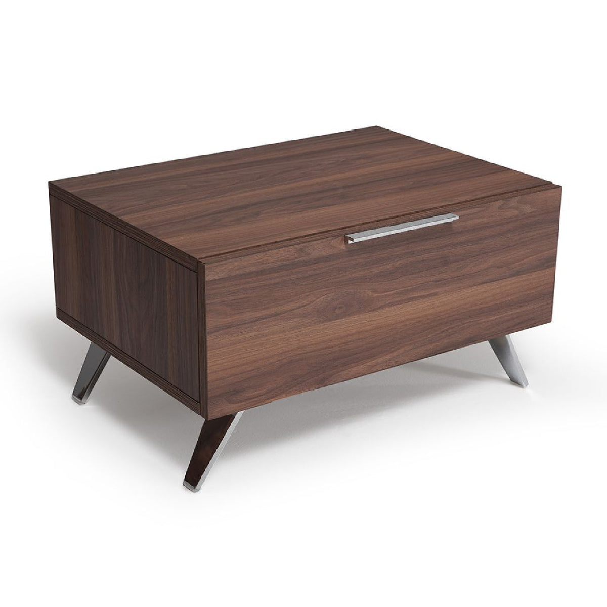 1-Drawer Walnut Nightstand | OROA Modern Brooklyn